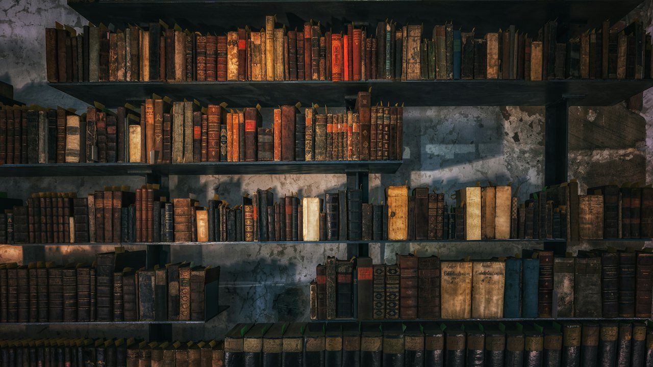 図書館の本棚(イメージ)