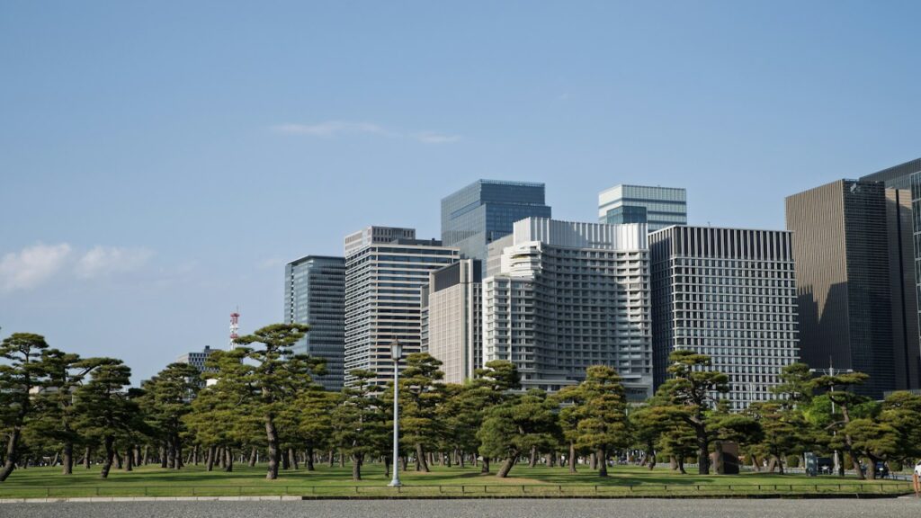 ビジネスパークのオフィスビル(イメージ)