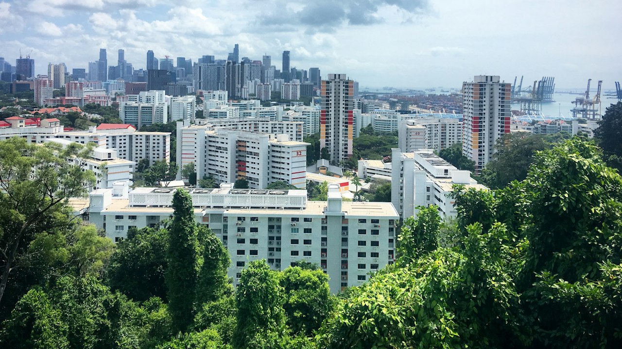 シンガポールの住宅街と街並み(イメージ)